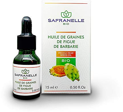 Huile de graines de figues de barbarie pure 15ml | anti-rides | anti-âge | anti-cerne | pressée à froid | soin visage peau cheveux