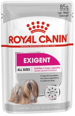 Royal CANIN Exigente Mousse | 12 x 85 g | Nourriture Humide pour Chiens Adultes à partir de 10 Mois | pour Chiens Difficiles | avec protéines de qualité supérieure