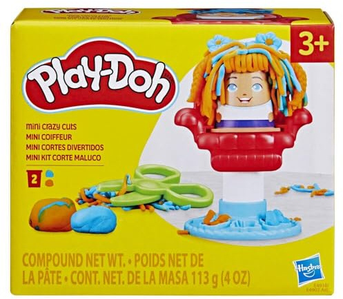 Play Doh Mini-Klassiker, lustig, Frisierspielzeug mit 2 ungiftigen Farben