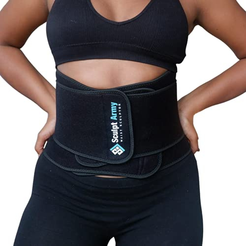 Sculpt Army Magbana bälte I bastueffekt genom neoprentyg för snabbare fettförbränning I Sweatbelt finns i fyra olika storlekar I svart