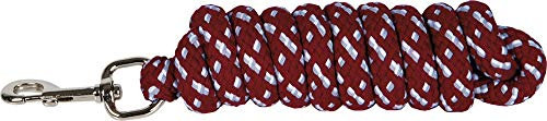 Harry's Horse Führstrick Anbindestrick Mounty 200 cm Teflon (bordeaux-weiß-grau)