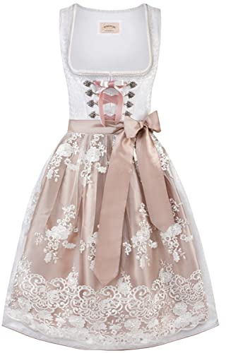 Stockerpoint Dam Aurelie Midi Dirndl, Vit, 36