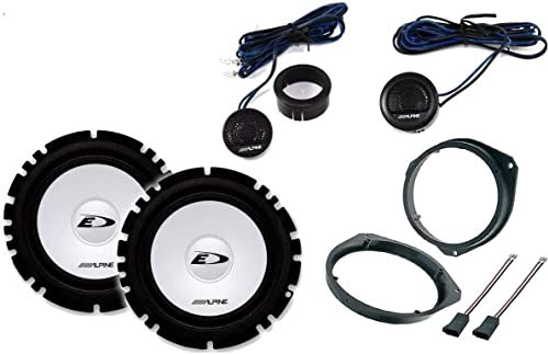 KIT ALPINE QUATTRO CASSE 16,5 cm PER FIAT GRANDE PUNTO + SUPPORTI E ADATTATORI - PREDISPOSIZIONE ANTERIORE