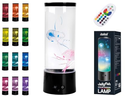 I-TOTAL® - Élégante lampe méduse à LED avec télécommande change de couleurs pour créer des atmosphères uniques