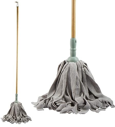 Beldray LA029074GRNEU7 - Mop in microfibra, fibre morbide super assorbenti, pulizia facile, per più tipi di pavimento, bambù certificato FSC®, testa di ricambio aggiuntiva, Eco Range, verde