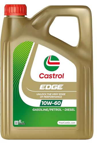 Castrol EDGE 10W-60 Advanced Full Synthetic Engine Oil, 4L