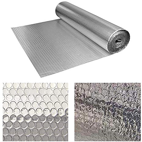 Isolante Termico Riflettente Foglio isolante termoriflettente doppia bolla di alluminio kit di isolamento porta garage autoadesivo per soppalco pavimento parete camper capannone barca riscaldamento t