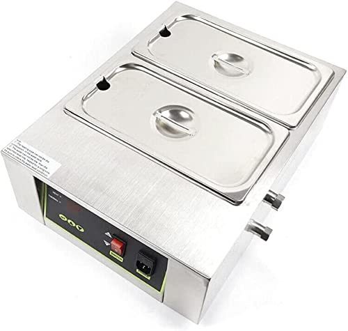 Fundidor eléctrico dual de chocolate para derretir dulces, olla para fondue, fabricante de dulces para bricolaje, olla comercial para derretir en caliente con tapas, profesional para calentar leche c