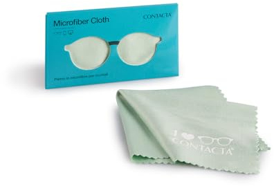 Contacta, Mikrofasertuch für Brillen, ideal für die Reinigung von Brillen, sanfte und effektive Reinigung, 1 Stück, Aqua