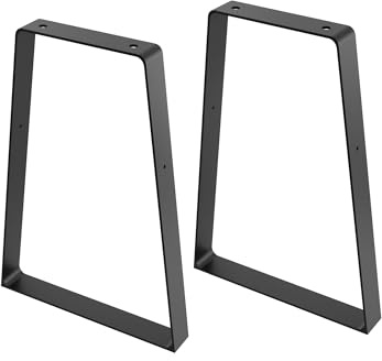 Tischbeine Tischfüße Metall 40cm stabil modern für DIY Couchtisch Bank | 2 schwarze Metall-Tischbeine stabil, leicht montierbar, modernes Design für Couchtisch, Schreibtisch und Nachttisch
