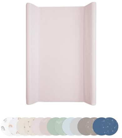 Ehrenkind® Abwaschbare Wickelauflage mit Keil - Hygienisch, Sicher und Vielseitig in Rosé | Wickelauflage 50x70 | Wickelunterlage | Wickeltischauflage abwaschbar