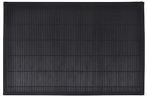Kangmusi 6 Bambus-Platzdeckchen 30 x 45 cm Schwarz, kangmusi242109
