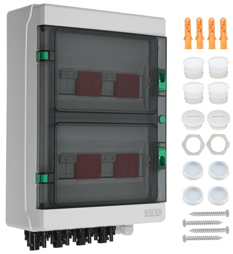 SROCHN Überspannungsschutz PV DC 1000V Blitzschutz IP65 Wasserdicht 4 Strings 24 Module Solar PV Anschlusskasten