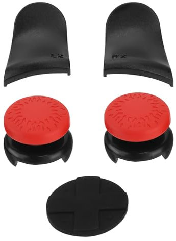 Create idea 1 Ensemble de Couvercles de Joystick 5 en 1 avec Touche Croisée L2 R2 Compatible avec PlayStation 5 Les Manettes de Jeux (Rouge)