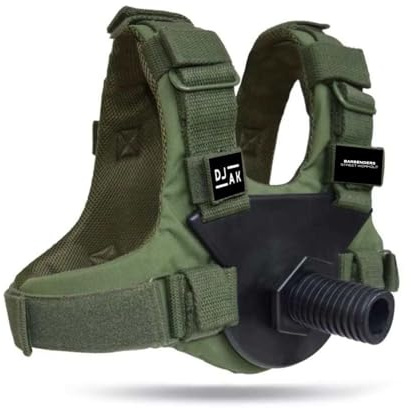 DJAK - Gilet lesté pour la gymnastique, le CrossFit et la course à pied – Convient pour les disques de poids olympiques, capacité de charge réglable jusqu'à 80 kg – Gilet d'entraînement pour la force