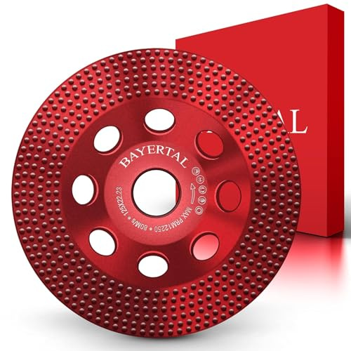 Bayertal® Diamant Schleifteller 125mm - für Fassadenfarbe, Holzfarbe, Epoxidharz Beschichtungen uvm. - Diamantschleiftopf 125 mit Vacuum Diamantbelag - Premium Qualität - Diamantscheibe 125mm