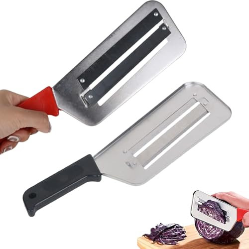 Cabbage Shredder, Stainless Steel Cabbage Shredder, Multifunctional Vegetable Cutter for Coleslaw, Easy to Clean & Durable (2pcs)
