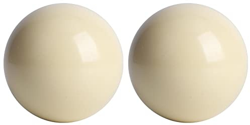 Hominas Weiße Billardkugeln 2 Stück Standard 5,72 cm Billard Spielball Harz Billardqueue Ball und Billardzubehör für Billardraum Spielraum