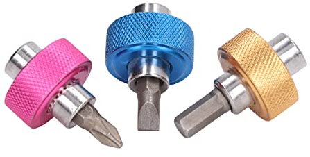 Wakects Tournevis Court, Tête Plate en Acier Multicolore Anti-tour Universel de Tournevis Croix Différents pour Réparer