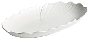 Assiettes creuses ovales profondes pour poissons cuits à la vapeur, plat d'apéritif en céramique de 35,6 cm, décoration élégante de table de restaurant et de maison, parfaites pour les fêtes et les