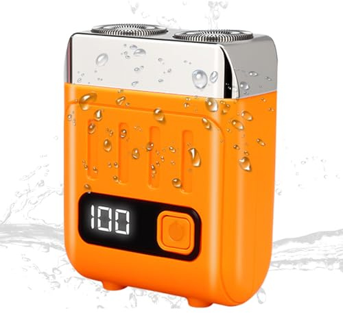 Ylnailky Máquina De Afeitar Eléctrica Para Hombres | Máquina De Afeitar Portátil Húmeda Y Seca De Doble Cabezal,Mini Afeitadoras Para Caballeros - Para Hogar Viaje Vacaciones Hotel Al Aire Libre En