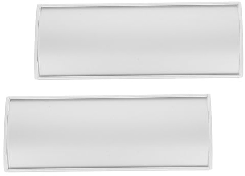 Baluue Targhe per Porte in Lega di Alluminio 21X8 CM Set da 2 Cartelli Targhetta Estraibile Cartello per Porta D’Ingresso e Ufficio Installazione senza Attrezzi per Identificazione