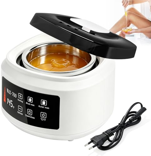 Wachswärmer, 500 Ml Wachsschmelzmaschine, 100w Automatische Temperaturregelung Warmwachs Haarentfernung, Weiß Haarentfernungs-Wachserhitzer Für Den Heimgebrauch Für Den Gebrauch Im Schönheitssalon