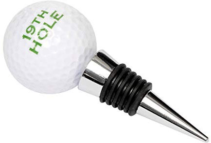Brillibrum Design Golfball Flaschenverschluss Weinverschluss Golfer Geschenkidee Champagner Stopfen Aus Glas Wiederverwendbar (Variante 2)