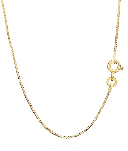 NKlaus 0,7mm Gold Venezianerkette (Länge wählbar 36cm - 50cm) 333er Gelbgold Halskette 8 Karat Collier dünn