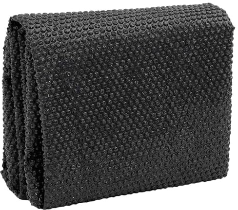 Festnight Poolabdeckung Pool-Solarfolie Rund Poolabdeckung Pool-Solarplane Schwarz 260x160 cm PE