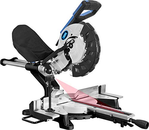 GÜDE GRK 2534.1 BSL 55258 - Sierra ingletadora con hoja de sierra de 255 mm, potencia de 2000 W, color gris