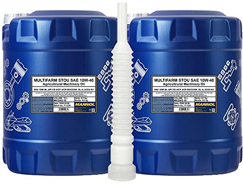 2 x10 Liter, MANNOL 2502 Multifarm STOU 10W-40 Traktor Mehrzwecköl (3,80€/Liter)