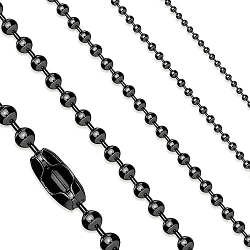 Treuheld® Edelstahl Halskette mit Kugeln | 4 Farben | 9 Größen