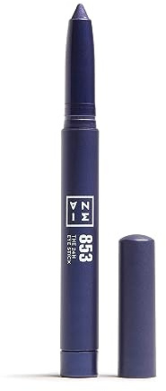 3INA - The 24H Eye Stick 853 - Cremiger Lidschatten Dunkelblau | Lidschattenstift - Cremige Textur - Matt, Schimmer & Glitter - Wasserfest - Vegan - Cruelty Free