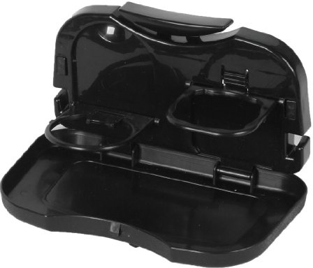 Ruilogod Car Auto Back Seat Food Drink Cup Holder Folding Tray Black(id:4f c17 27 92f 031
