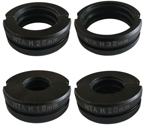 NTA Pressbacke H16~H32 VP-Kontur für 16mm,20mm,26mm,32mm, Pressbackeneinsatz passend für Handpresszangen + Wechselbacke. Verbundrohr/Kunststoffrohr (Pressbacke H16~H32)