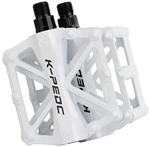TXJ Sports Bike Pedals 9/16 Bicycle Pedals Mountain Bike, Aluminium Lightweight Platform Pedals for BMX MTB Road Bikes