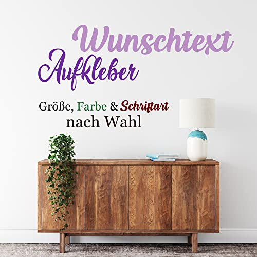 Wandtattoo Wunschtext personalisiert Name Spruch Zitat Wandaufkleber Vinyl | Personalisierbare Vinylfolie mit Wunschtext Name Datum Zitat für Geschenk Hochzeit Kinderzimmer konturgeschnitten Mietwohnung