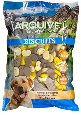 ARQUIVET Biscotti per Cani Smiles 1 kg- Snack per Cani - Chuches, prelibatezze, premi, premi e caramelle per Cani - Migliori Snack per Cani