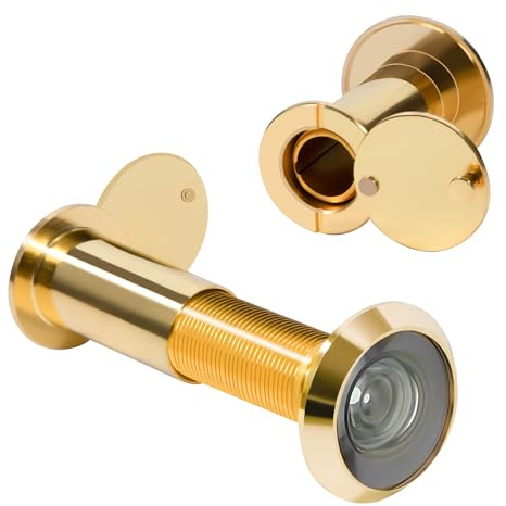 Door Viewer Peepholes Diameter 16mm Security Spy Hole 220°Wide Angle Door Spyhole for Home Office Hotel 35mm to 55mm 2pcs