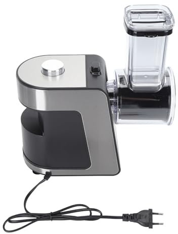 1000 W Elektrische Käsereibe, Edelstahlklingen, Elektrischer Salatbereiter, Käseschredder, Gemüseschneider, One-Touch-Bedienung, Obstschneider für Zuhause