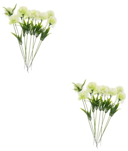 MAGICLULU 2 Set Di Bouquet Di Fiori Di Ortensia Artificiale Piante Finte Di Seta Per Decorazioni Per La Casa Bouquet Bianco 10 Pezzi * 2