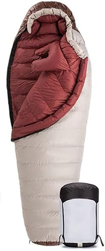 Schlafsack für Erwachsene, Winter 650FP Daunenschlafsäcke, ultraleichte, warme, kompakte Schlafsäcke für kaltes Wetter für Camping, Wandern, Outdoor-Abenteuer,XL