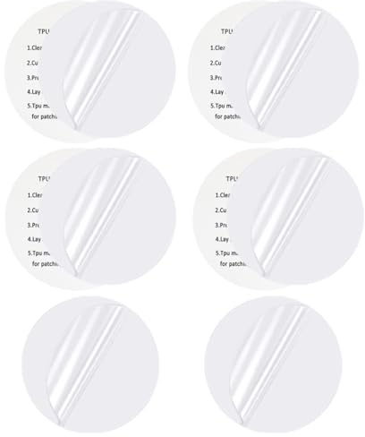 BCHKO 10 Stück TPU Reparatur Patch Tape, Wasserdicht Selbstklebende Reparaturflicken, Spezielles Reparaturset für Zelt, Schlauchboot, Schwimmring, Luftbett, Daunenjacken (Transparent)