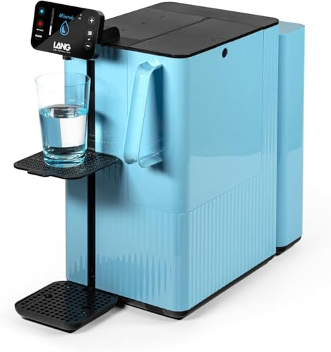 LANGWATER Autisch Osmoseanlage mit anpassbarer Mineralisierung | Umkehrosmoseanlage mit UV Heißwasserspender & Mineralien aus 2 Swiss-made Mineral-Packs Keine Installation Optimale Hydration