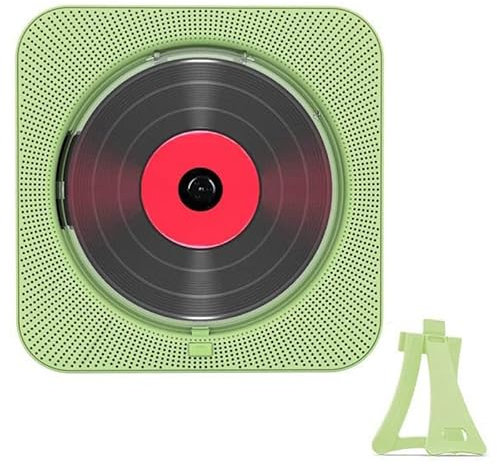 Wall Mounted CD Player with Bluetooth, Remote Control, Built-in HiFi Speakers - Portable Music CD Player for Home, Office, and Travel