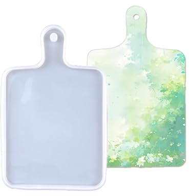 Long Handled Rectangular Storage Tray epoxy Resin Silicone Mold 5607 | Built‑in Hanging Hole;Desktop jewelry aromatherapy storage tray;Smooth Inner Cavity Surface