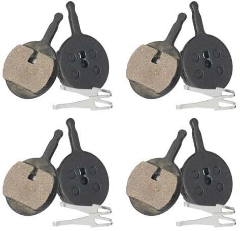 HARFINGTON 4set Disc Brake Pad 0.94 x 1.46 Semi-Metallic Bike Brake Pads with Spring for BB7 M355 M446 M640 Mountain Road Bikes, Black