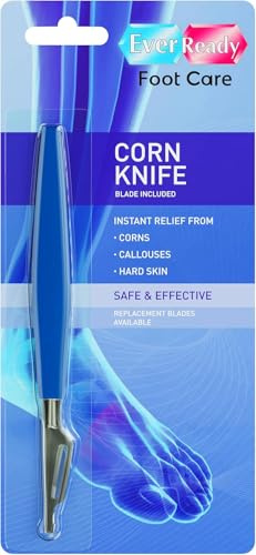 Ever Ready Corn & Callus Trimmer - Instant Relief from Corns | Removes Dry, Hard & Cracked Skin | Home Pedicure Treatment for Footcare