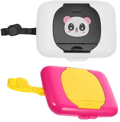 Beaupretty 2stücke Feuchttuchspender Reiseetui für Feuchttücher mit Aufbewahrungsbox für Feuchttücher und Etui für Babyfeuchttücher Leicht zu Platzieren Transportieren Zufälliger Stil